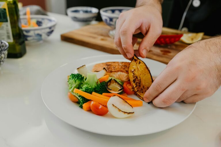 Zalm-curry met kokosmelk en broccoli